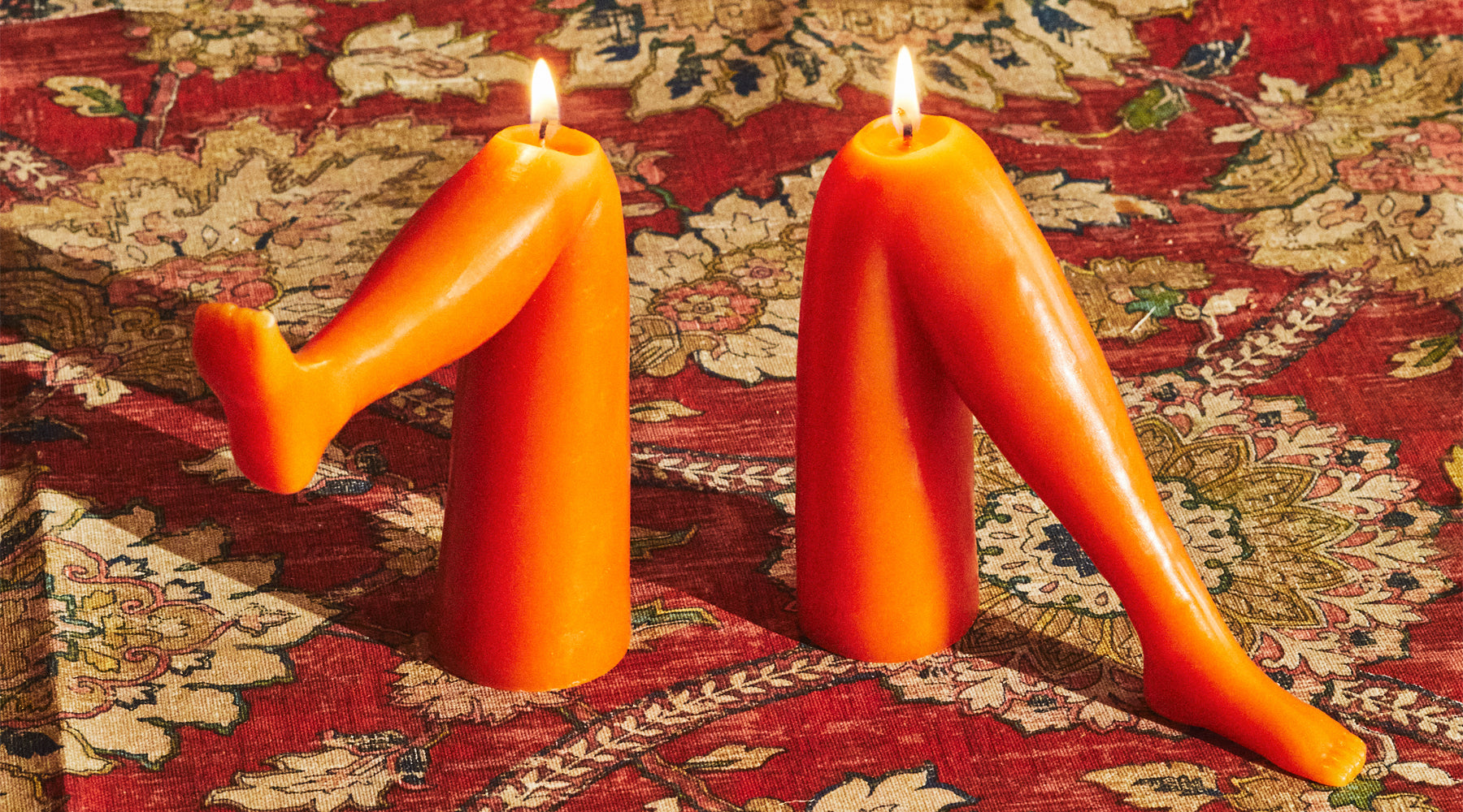 leg candles, decadence, candle, terracotta, light, dada daily